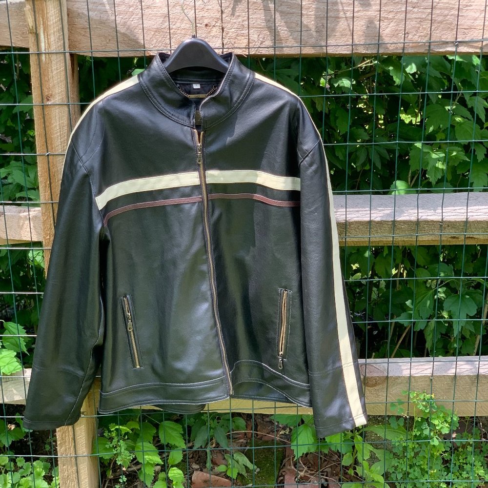 Men's Faux Leather Jacket